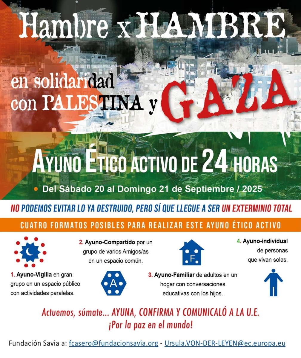  Huelga de hambre entre colectivos jiennenses para apoyar a Gaza 
