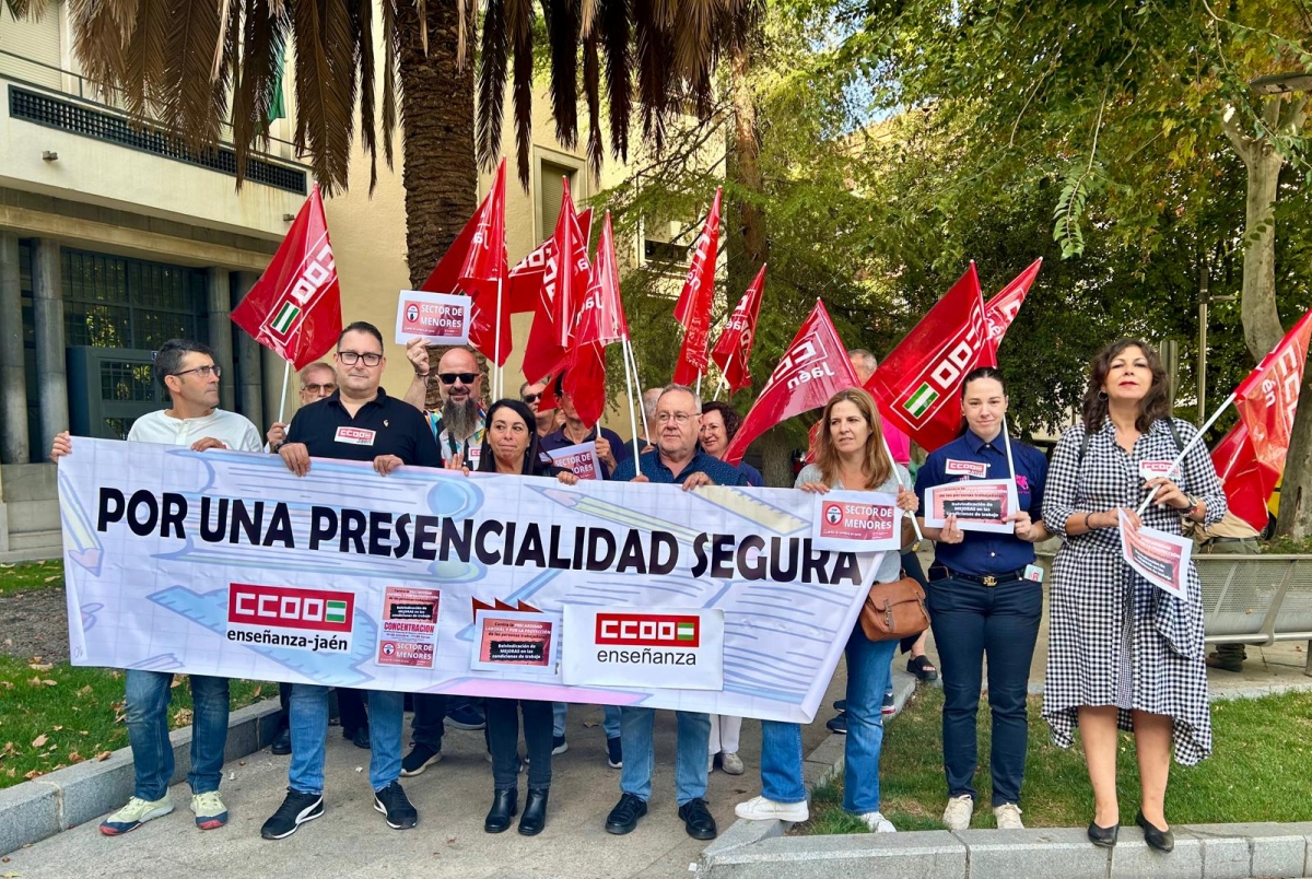 CCOO se manifiesta contra la violencia en los centros de menores