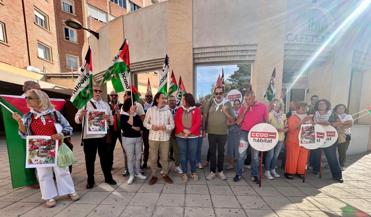 CCOO se suma a la jornada de paro internacional por Palestina