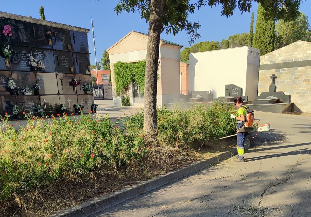 El Ayuntamiento refuerza la limpieza de solares y jardines en la zona Sur