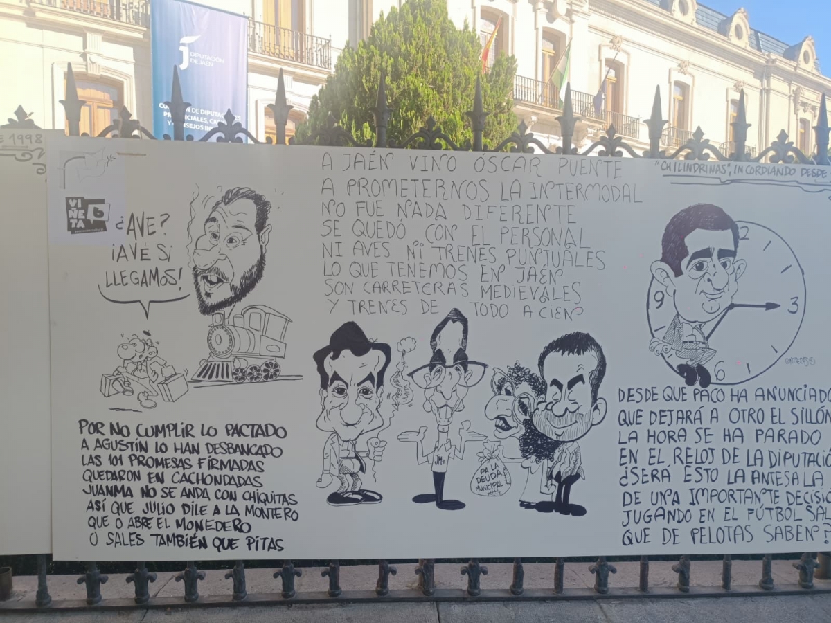 Las chilindrinas de San Lucas llenan de humor la verja de Diputación