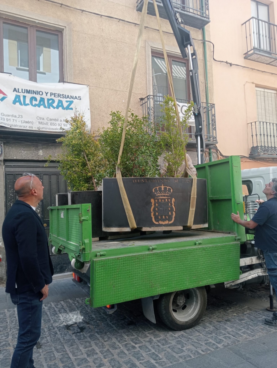  El Ayuntamiento instala nuevos maceteros en distintos puntos de la ciudad 