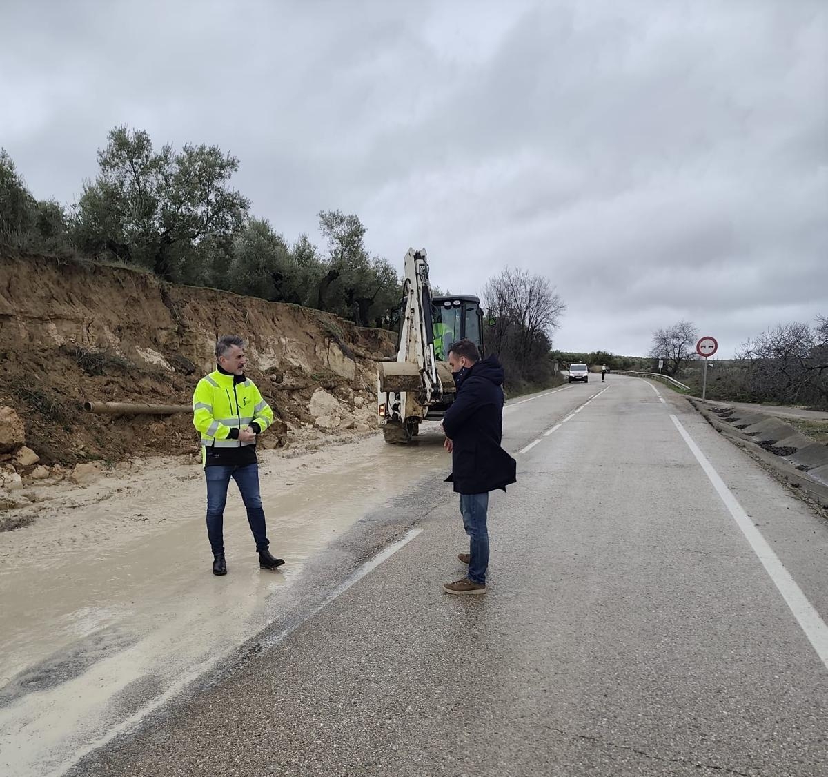  La Diputación trabaja en reacondicionar las carreteras afectadas 