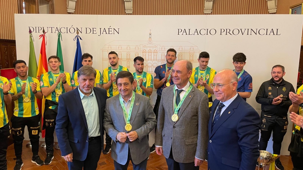  La Diputación recibe a los ganadores de la Copa de España de Fútbol Sala 