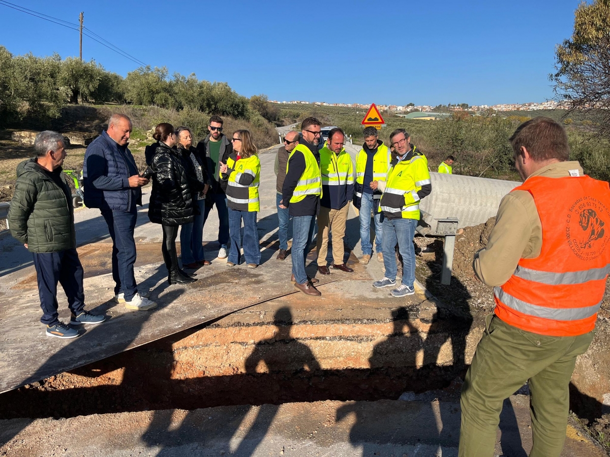  La Junta avanza en las obras de emergencia de la A-6204 en Villacarrillo 