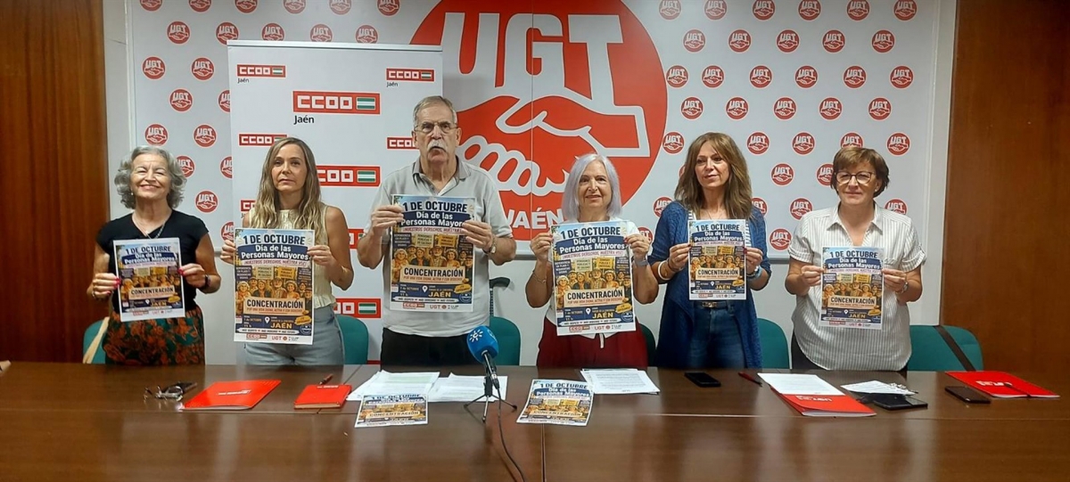  UGT y CCOO se movilizan el 1 de octubre por las pensiones y residencias 