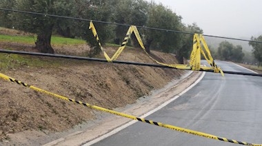  La caída de cableado eléctrico mantiene cortada la JA-8105 en La Iruela 