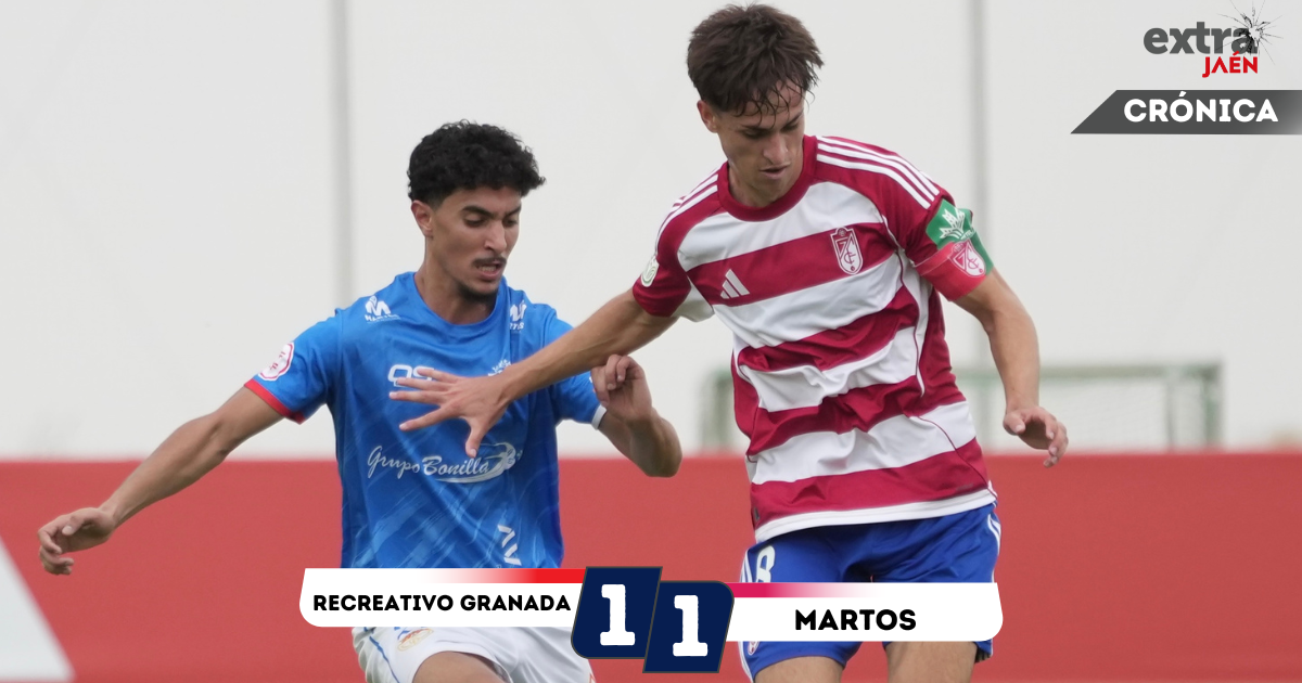 El Martos deja escapar el triunfo en el descuento ante el filial nazarí