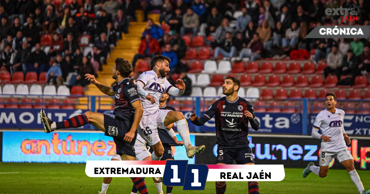  Meritorio punto del Real Jaén en Extremadura 