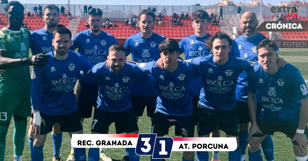 El Atlético Porcuna rompe su racha en casa del Recreativo Granada 