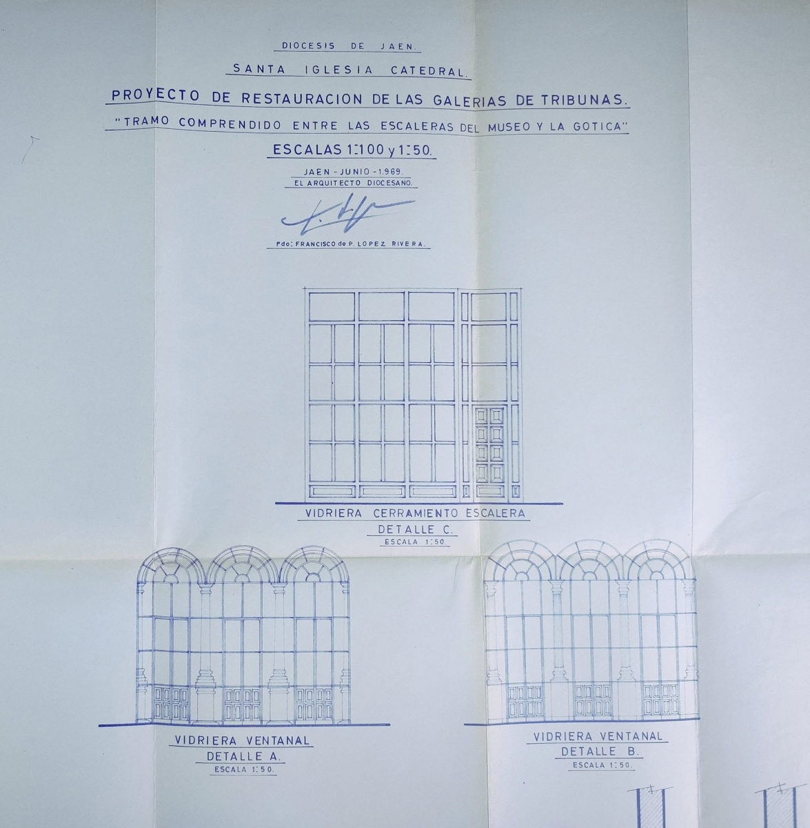 El Archivo Histórico muestra el proyecto de las galerías de la Catedral