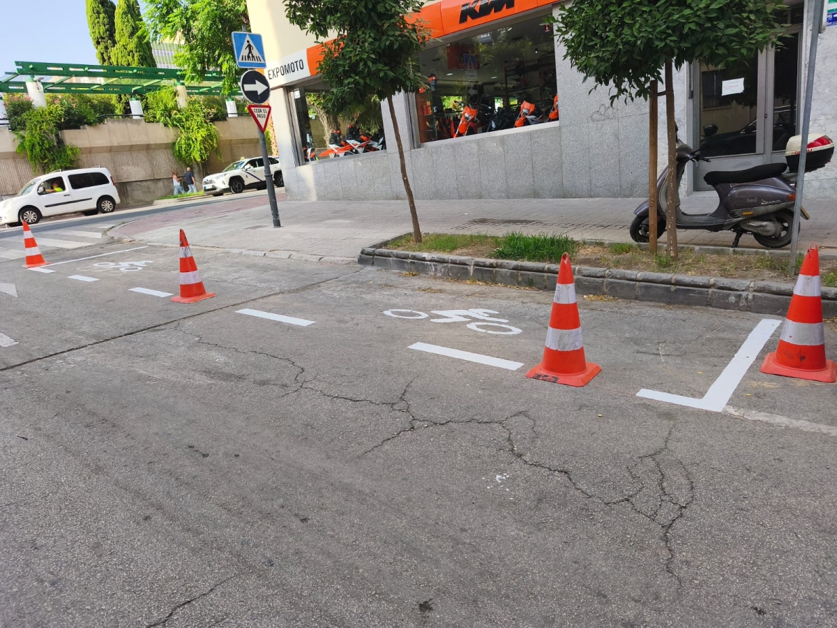  El Ayuntamiento habilita 25 plazas de aparcamiento para motocicletas 