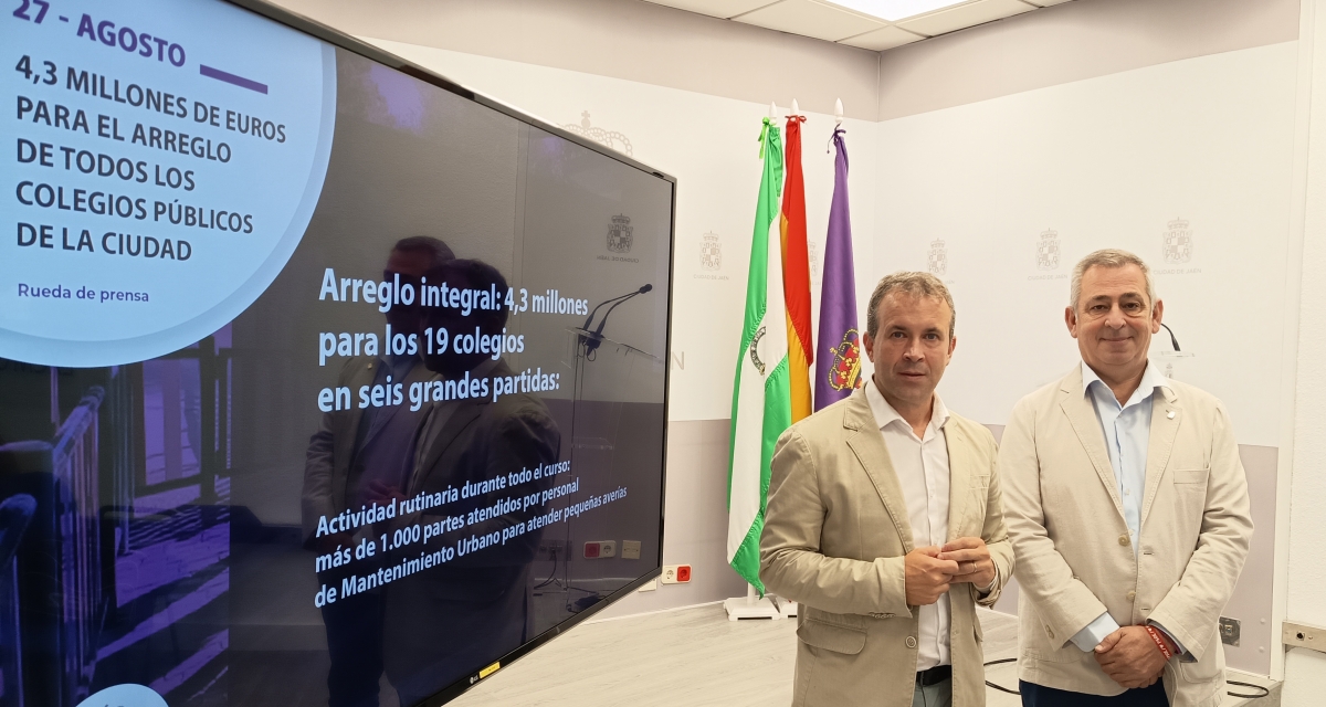  Julio Millán anuncia 4, 3 millones para los colegios de la capital 