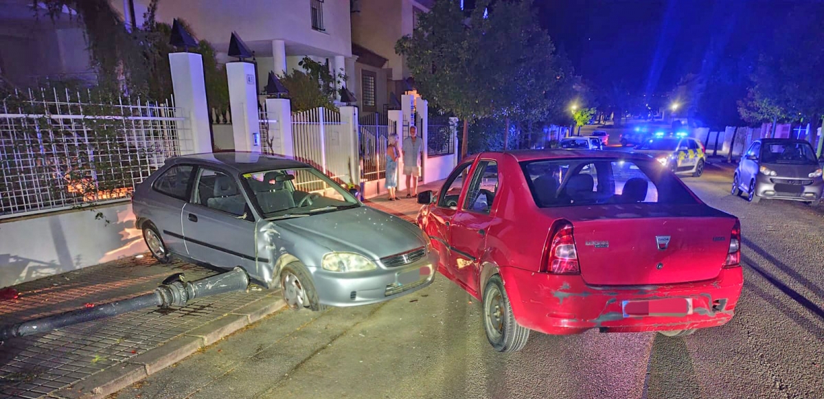 Un conductor que superaba la tasa de alcohol provoca un accidente