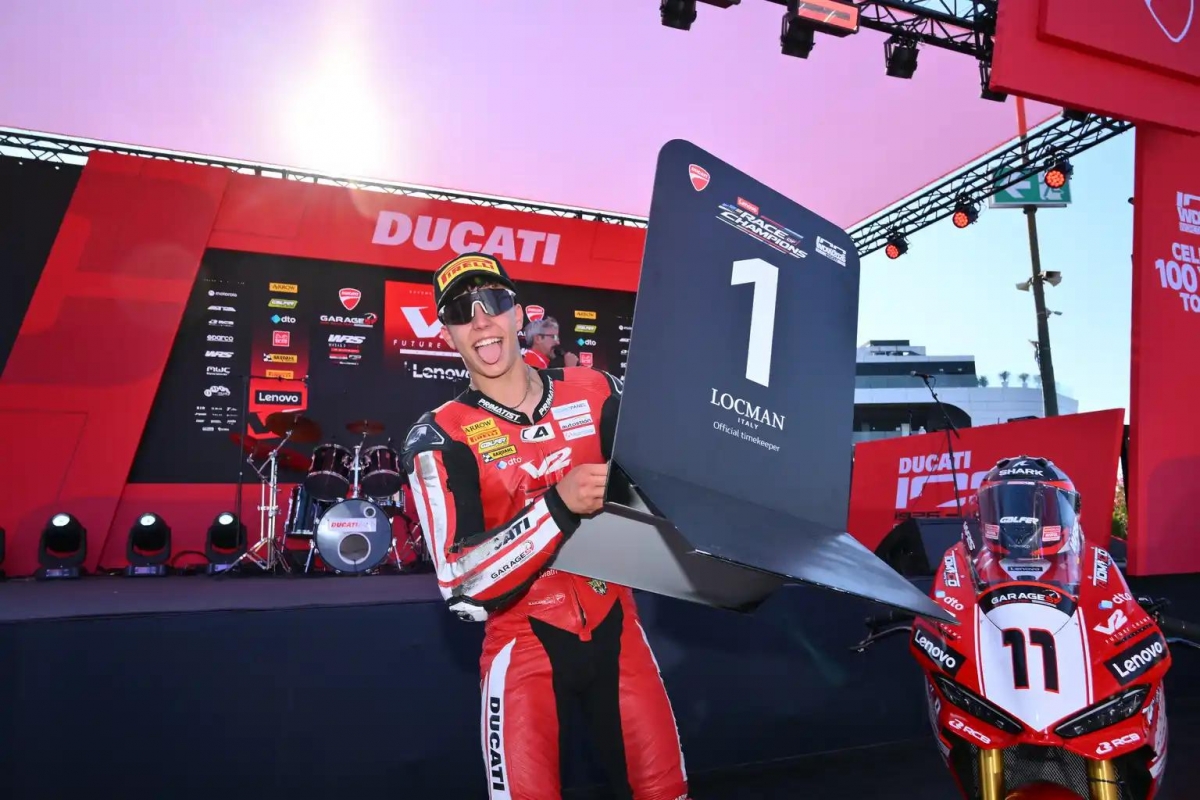  Jesús Torres conquista Misano y se coloca líder del Ducati V2 italiano 