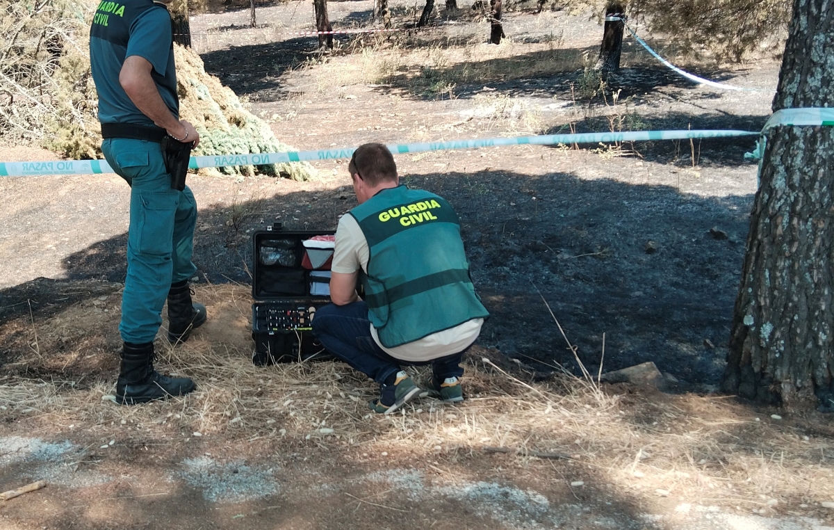  La Guardia Civil esclarece la autoría del incendio forestal de Santa Elena 