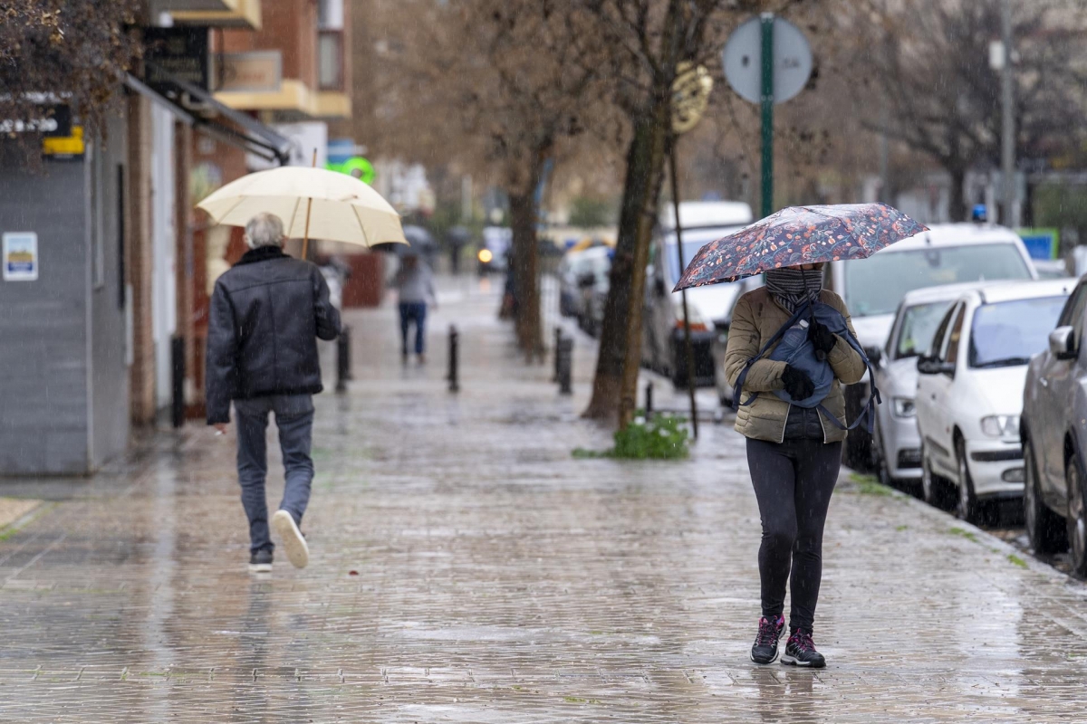  Aviso amarillo este jueves por lluvias y tormentas de hasta 15 l/m² 