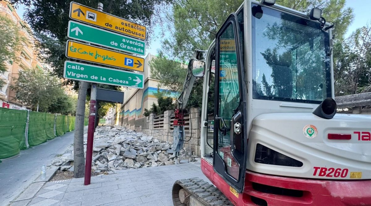  El Ayuntamiento organiza el tráfico por las obras de la avenida de Madrid 