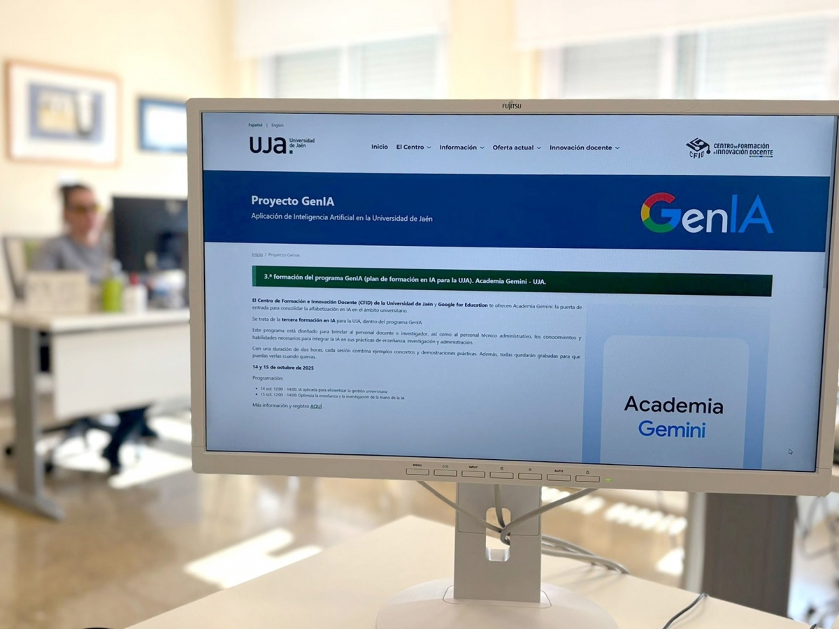  Personal de la UJA se forma en IA y su aplicación en la productividad 