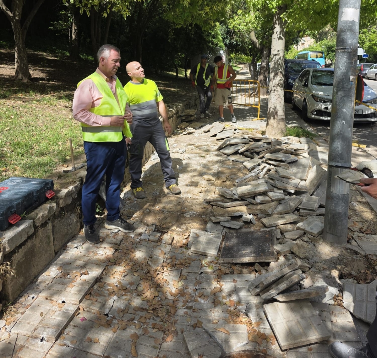  El Ayuntamiento inicia los arreglos de la calle Senda de los Huertos 