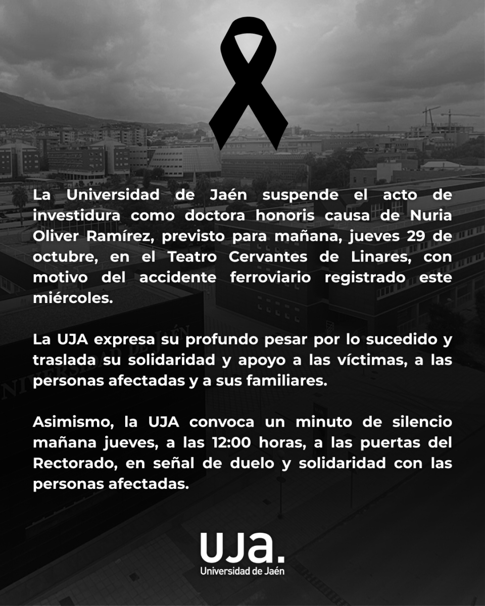  La UJA guarda un minuto de silencio por las víctimas del accidente de Urda 