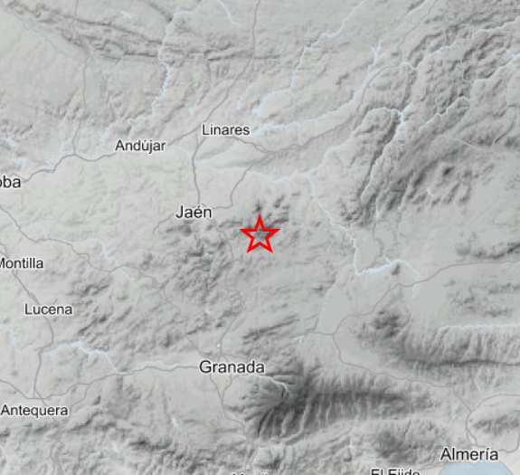  Tres seismos en las provincias de Jaén y Granada desde la medianoche 
