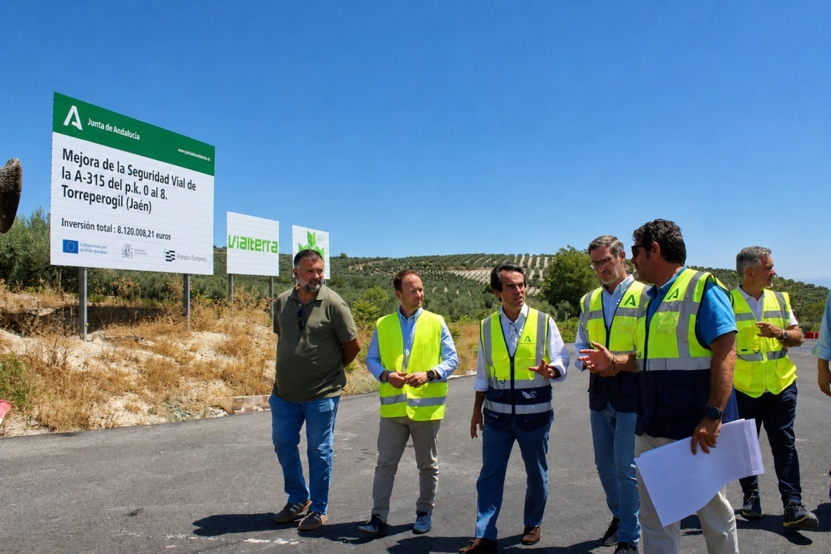  Las obras de mejora de la A-315, al 50 por ciento 
