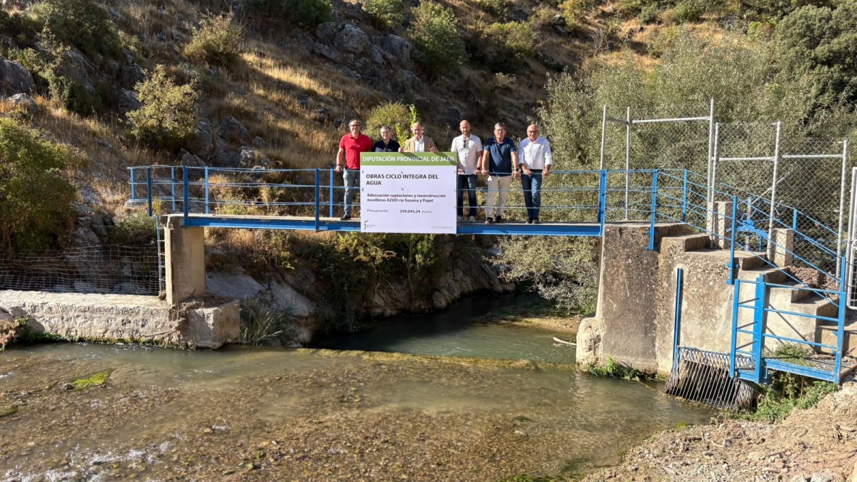  Diputación finaliza las obras en el azud del río Susana 