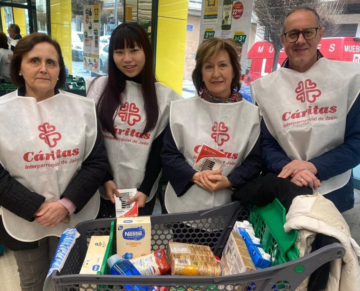  Cáritas repartió casi 99.000 kilos de alimentos en Jaén en 2025 