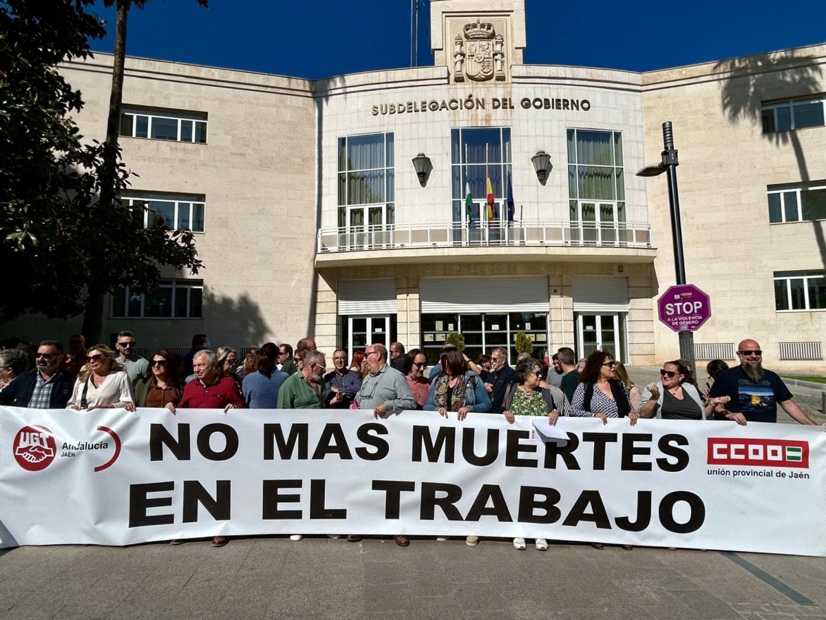 CCOO exige responsabilidades por la muerte del trabajador en Guarromán