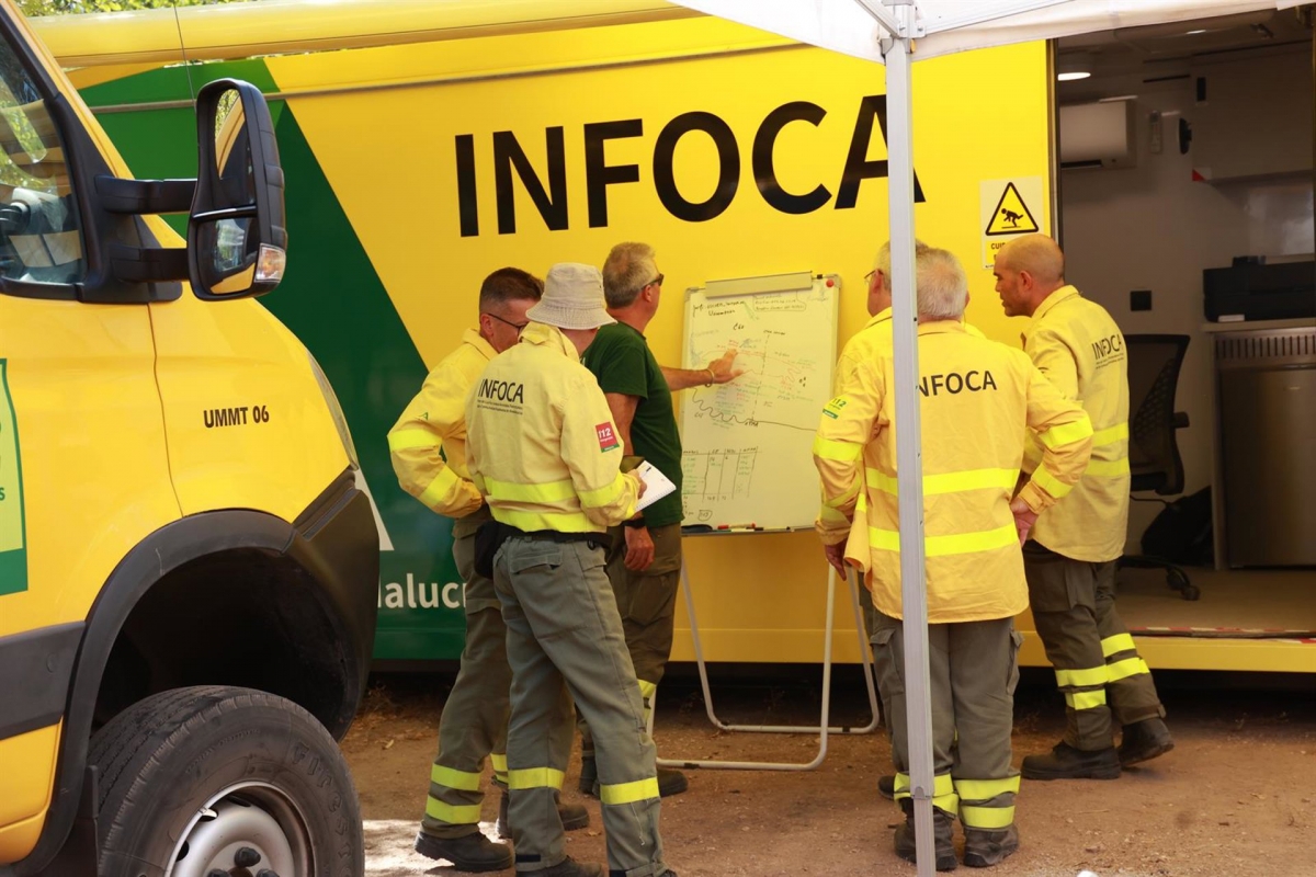 Sigue la investigación del incendio que arrasó 800 hectáreas en Andújar