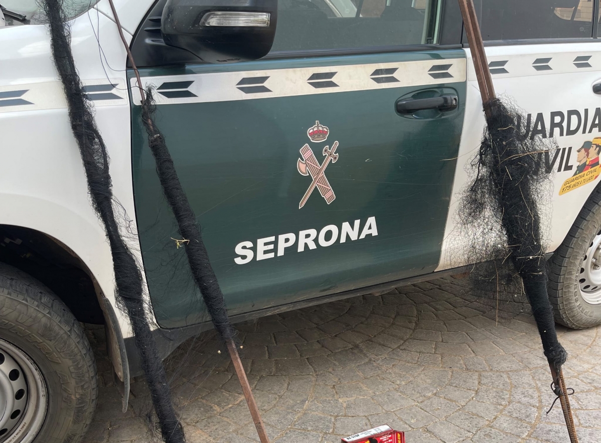  La Guardia Civil investiga una captura ilegal de aves en Beas de Segura 