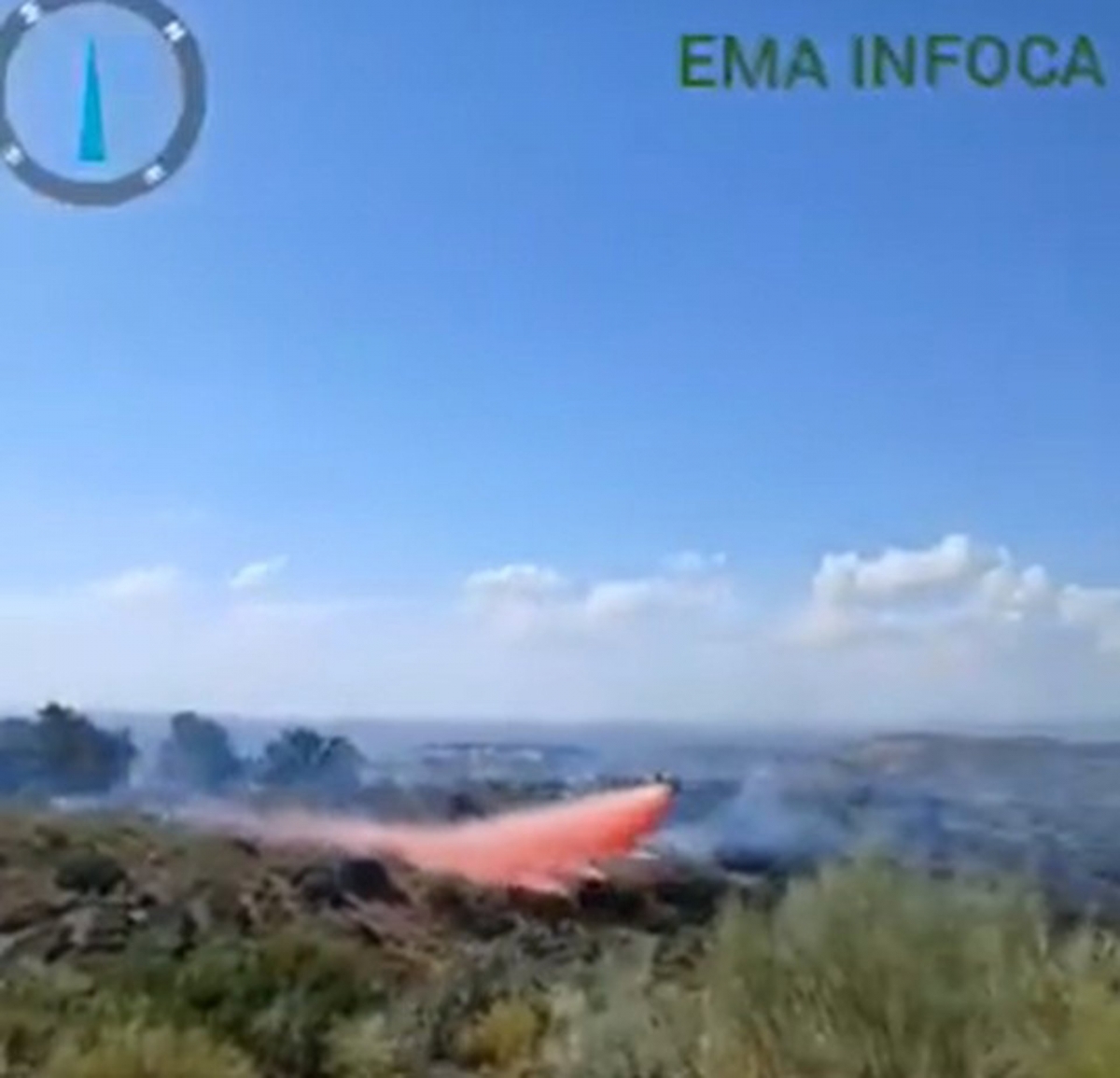  Estabilizado el incendio en el término municipal de Linares 