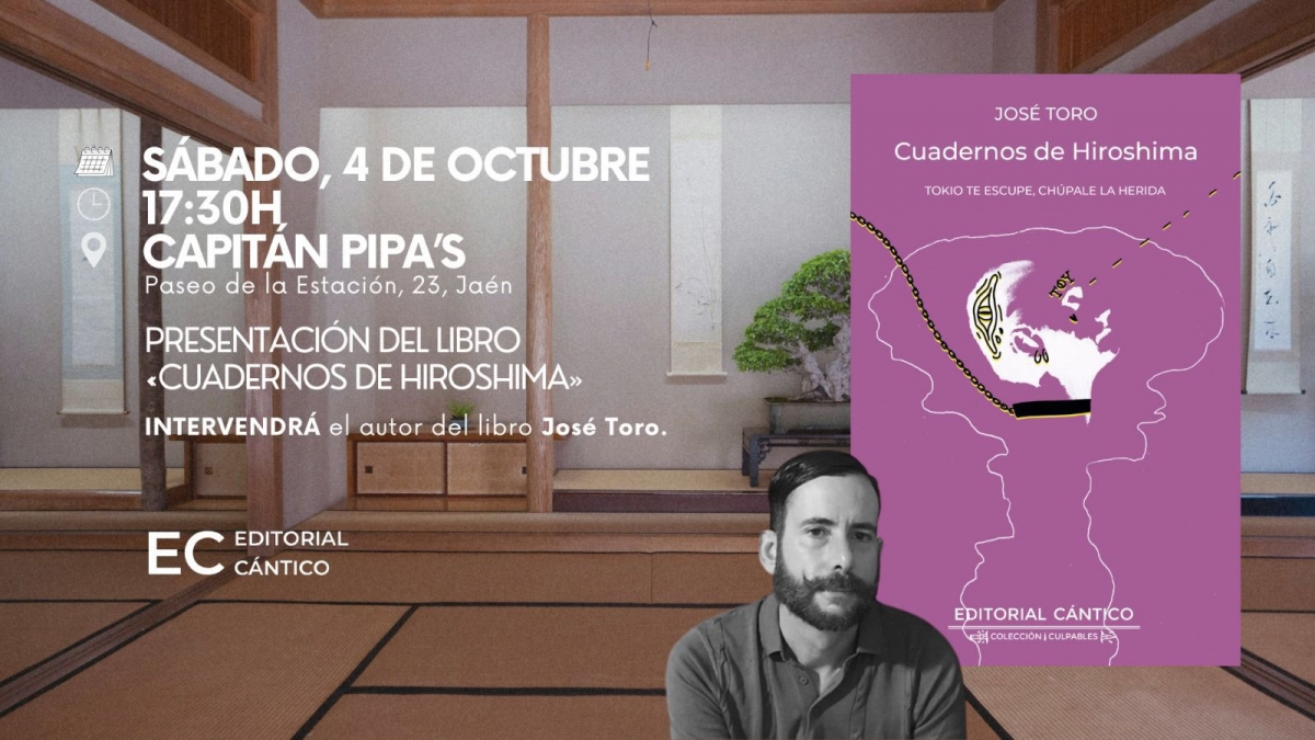  José Toro presenta su poemario “Cuadernos de Hiroshima” 