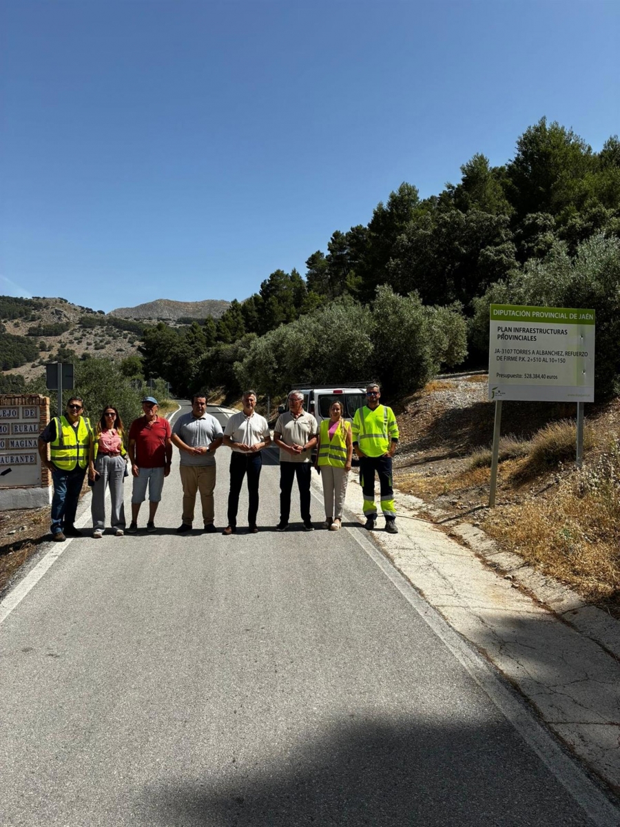  Diputación arregla la carretera de Torres con Albanchez de Mágina 