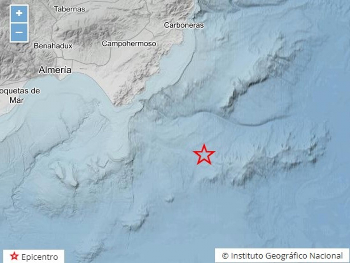 Un terremoto con epicentro en Almería alborota la provincia de Jaén