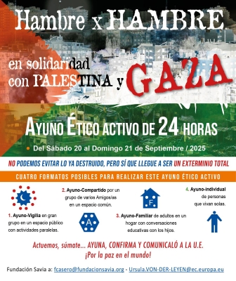  Huelga de hambre entre colectivos jiennenses para apoyar a Gaza 