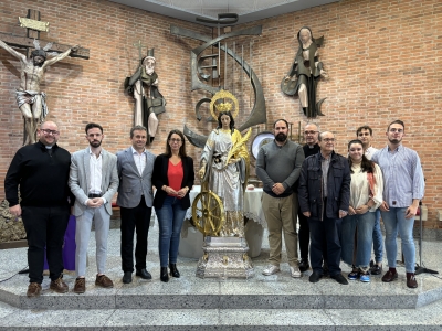  La imagen de Santa Catalina regresa a la capital tras su restauración 