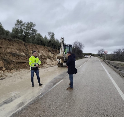  La Diputación trabaja en reacondicionar las carreteras afectadas 