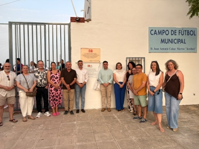  Villatorres renueva el campo de fútbol de Villargordo con apoyo provincial 