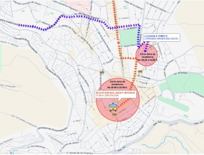  Cortes de tráfico esta tarde en la capital 