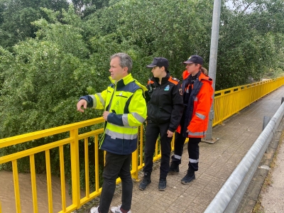  La tormenta registra una veintena de incidencias y se vigilan los ríos 