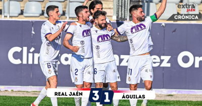  Un Real Jaén sobresaliente supera al líder y se mete en play-off 