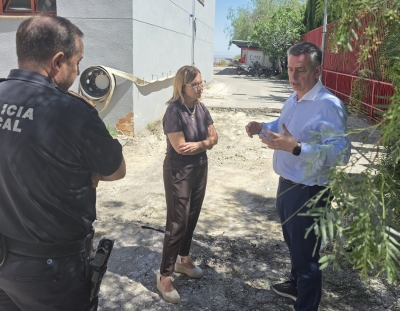  Reparado un hundimiento en la zona de carga del parque de Bomberos 