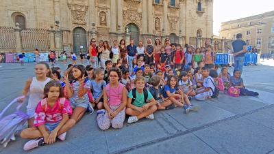  La Plaza de Santa María se convierte en circuito vial para 300 escolares 
