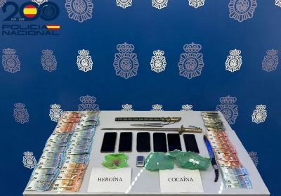 Desmantelan un punto de venta de cocaína y heroína en Linares 