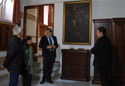  Caja Rural restaura un cuadro de San Miguel Arcángel 