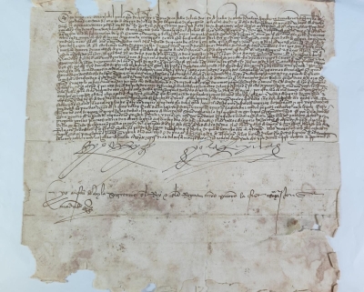  El Archivo expone una orden de reclutamiento de los Reyes Católicos 