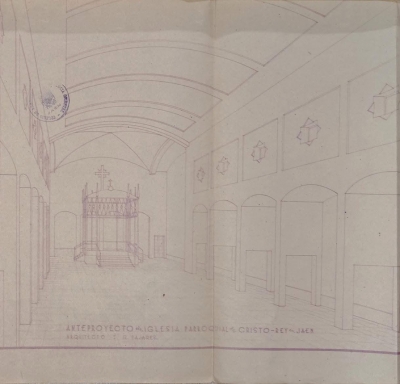  El Archivo Histórico expone el proyecto de la parroquia Cristo Rey de 1949 
