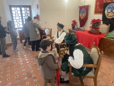  Los Carteros Reales recogen los deseos infantiles en el Salón Mudéjar 